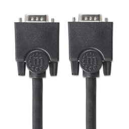[766623372978-M] Cable  Monitor Svga Manhattan 8mm Hd15m-m 7.5m 372978