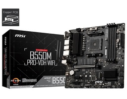[824142219393-M] Tarjeta Madre Msi B550m Pro Vdh Wifi Soc Am4 Matx Hdmi, Ddr4