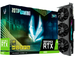 [Dim-ZT-A30900J-10P] Tarjeta   De Video Zotac Nvidia Geforce RTX 3090 Trinity Triple Fan 24gb Gddr6x Zt-a30900j-10p