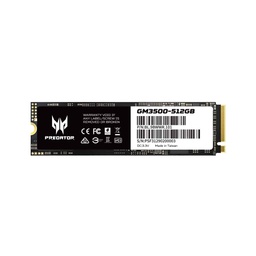[887184012780-P] Unidad Ssd Predator Gm3500 512gb M.2 Nvme Gen3x4 3400mb/s Bl.9bwwr.101