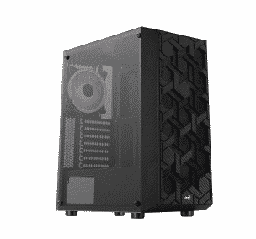 [Dim-HIVE] GABINETE PARA GAMING AEROCOOL HIVE G BK V1 CRISTAL TEMPLADO USB 3.1