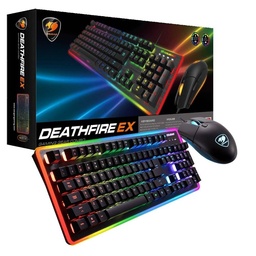 [Dim-30604] KIT TECLADO MOUSE COUGAR DEATHFIRE EX 7 COLORES