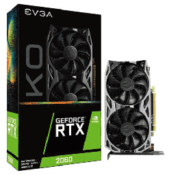 [Dim-28324] Tarjeta  De Video EVGA Nvidia Geforce RTX 2060 Ko Gaming 6gb GDDR6 Dual Fans Metal Blackplate