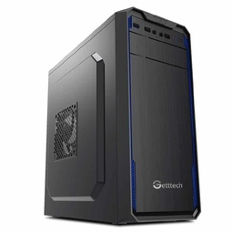 [GG-1803] Gabinete  Getttech Gg-1803 Atx Fuente 500w 1vent,2usb2.0,1usb3.0, Negro