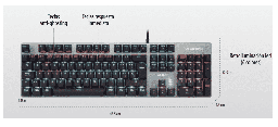 [dim-BR-929653-1] TECLADO GAMING BALAM RUSH/USB/LED 6 COLORES/NEGRO ALBA BR-929653 pue