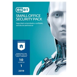 [SO1019] Eset Small Office Security Pack 10 Lic V2019 1yr (so1019)
