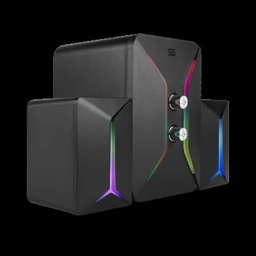 [SPK-250] Bocinas Start The Game 2.1 Entrada 3.5mm Rgb (usb) 10 Watts Spk-250