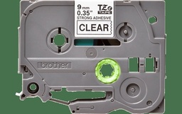[TZES121] Cinta Brother Tzes121 Negro Sobre Transparente 9 Mm Er