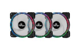 [YCF-3KFS-01] Kit Argb De Ventiladores,tiras De Luz Y Control Ycf-3kfs-01 Typhoon