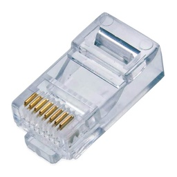 [NW5100] Bote  Con 100 Pzas De Plug Rj45 Cat5e Qian Nw5100 50 Micras