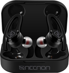 [BOCNNN610] EARBUDS BLUETOOTH TWS 30MAH CON CAJA DE CARGA 200MAH INDICADOR 4 LED NEGRO -
