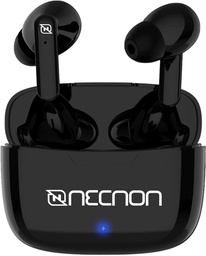 [BOCNNN650] EARBUDS BLUETOOTH TWS 30MAH CON CAJA DE CARGA 200MAH INDICADOR LED NEGRO -