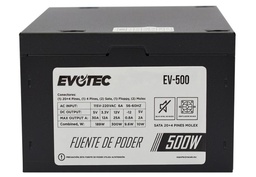 [GABEVO290] Fuente de Poder EVOTEC EV-500 - Negro, 500 W