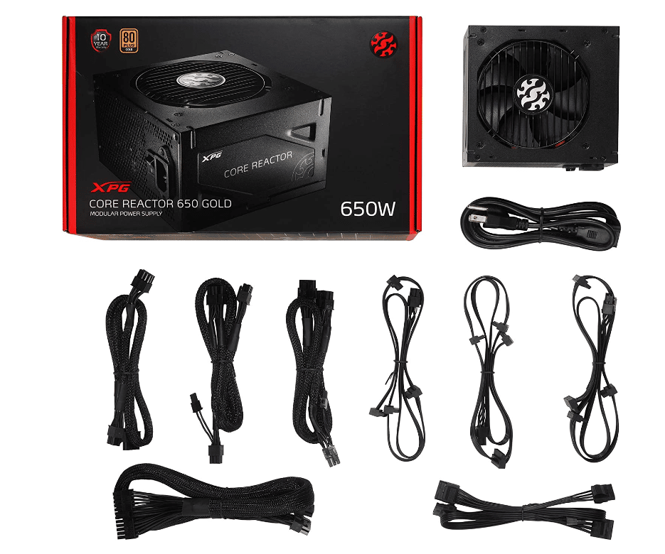 FUENTE DE PODER XPG CORE REACTOR 650W MODBK (COREREACTOR650G-BKCU)