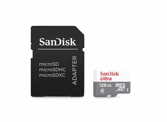 Capacidad: 128 GB Tipo de tarjeta flash: MicroSDXC Tipo de memoria interna: UHS-I Clase de memoria flash: Clase 10 Adaptador de memoria incluido: SD