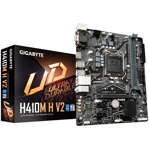 Motherboard  GIGABYTE H410M H V2 - DDR4, 64 GB, Intel, LGA 1200