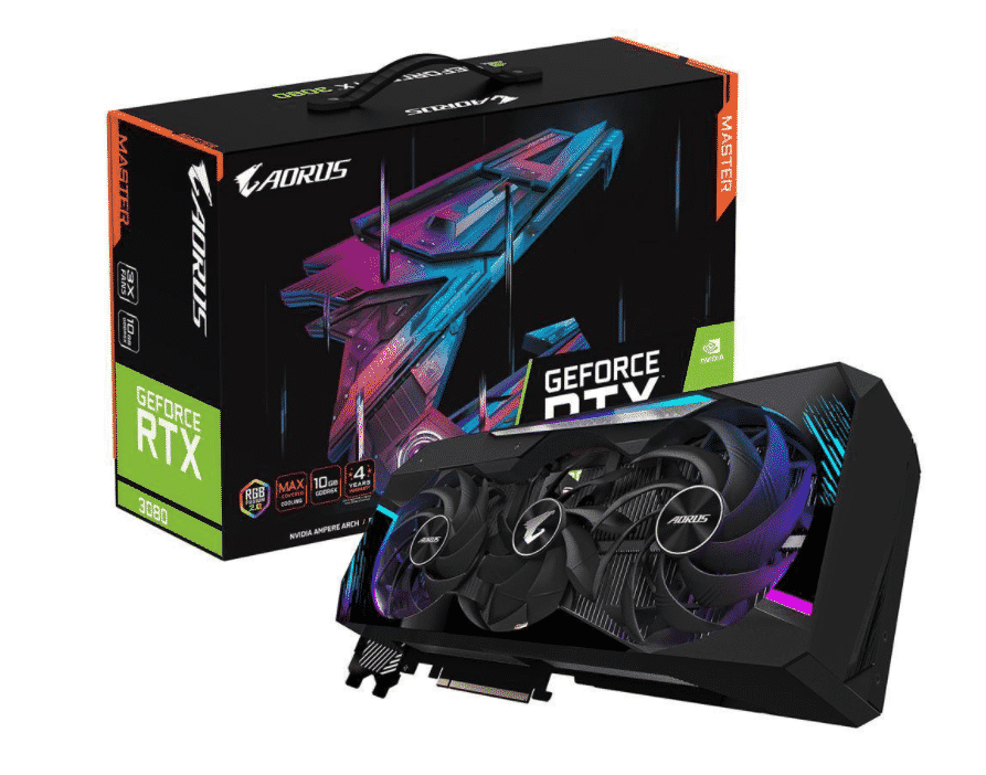 Tarjeta   De Video Nvidia Geforce Aorus RTX 3080 Master Gaming 10gb Gddr6 Gv-n3080aorus M-10gd Rev2.0
