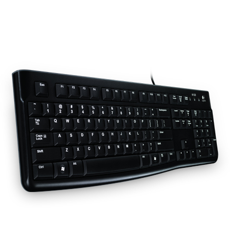 Teclado LOGITECH K120 - USB, PC/server, Negro