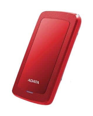 Disco                                                                                                                                                                                                                               Duro Externo ADATA Hv300 – 1 Tb, USB 3.2 (usb 3.1, 3.0, 2.0), 2.5 Pulgadas, Rojo