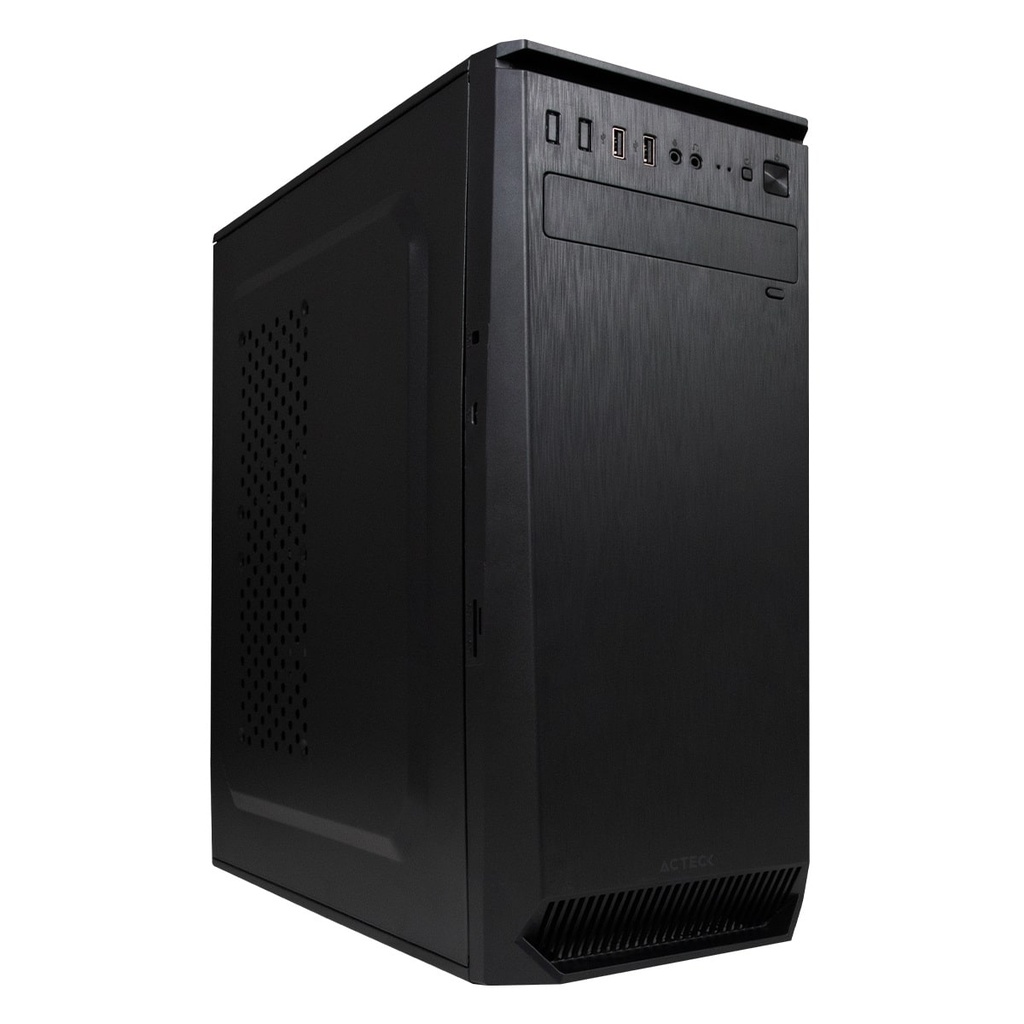 Gabinete                                                                                                                                                                                                                    Acteck Gm270 Turin Essential Series – Media Torre, Atx, Micro-atx, Mini-itx, Negro, 500 W