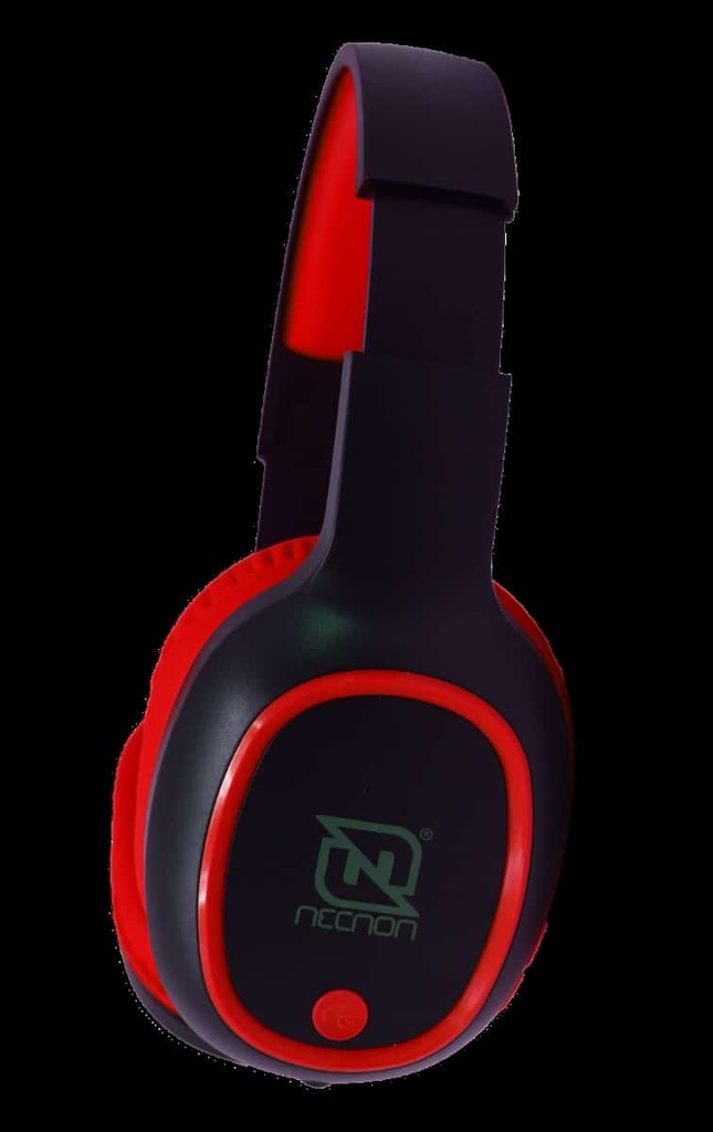 AUDIFONOS NECNON BLUETOOTH NBH-04 MANOS LIBRES NEGRO/ROJO NBAB042500