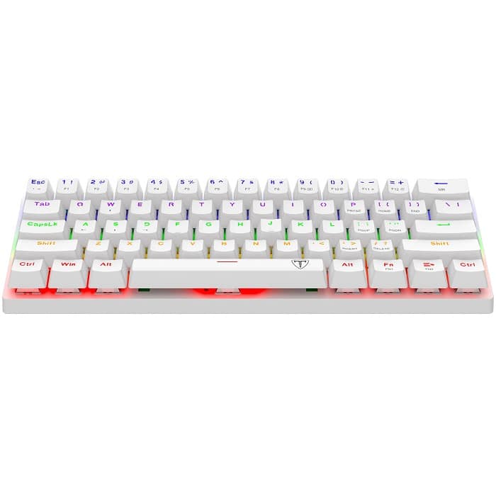 Teclado   Gamer T-dagger Arena T-tgk321 RGB Mecánico Con Switch Etbrown Blanco