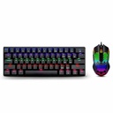 Kit   T-dagger Main Force Black – Teclado 60% Y Mouse Con Iluminación Led