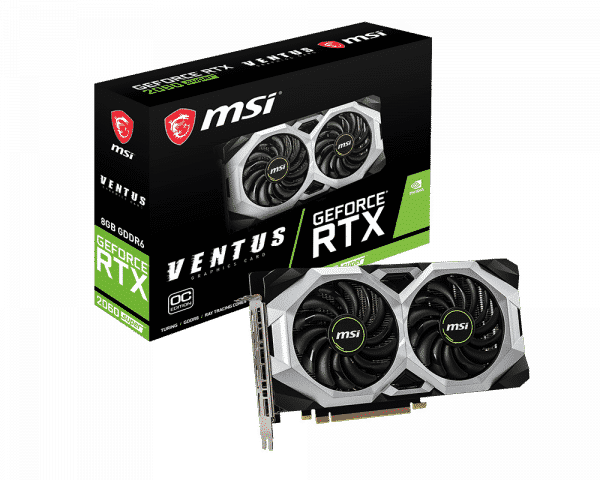Tarjeta  De Video MSI Nvidia® Geforce Rtx™ 2060 Super Ventus Gp OC 8gb GDDR6