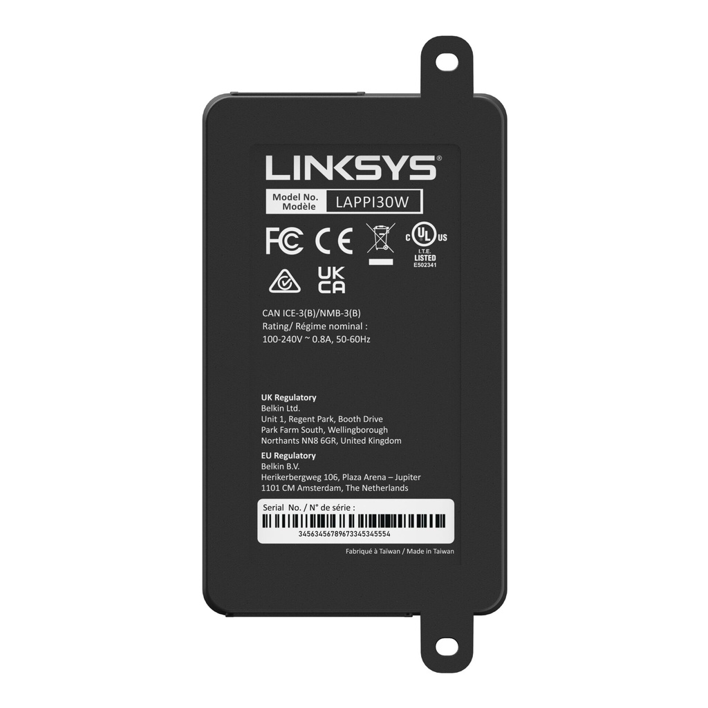 Inyector  Poe Linksys Gigabit De Alta Potencia (lappi30w)