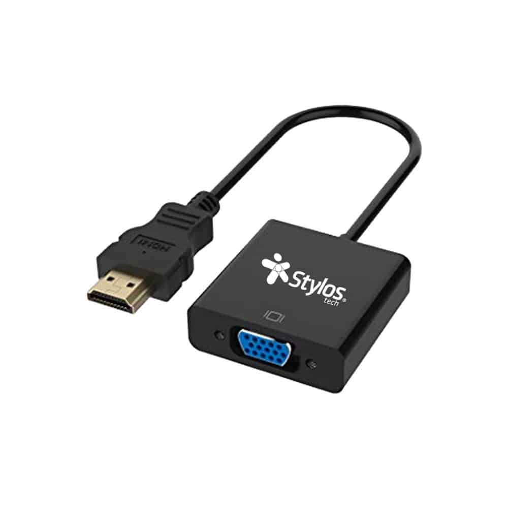 Cable  Stylos Hdmi/vga/ Aux 3.5mm /15 Cm (stachv1b )