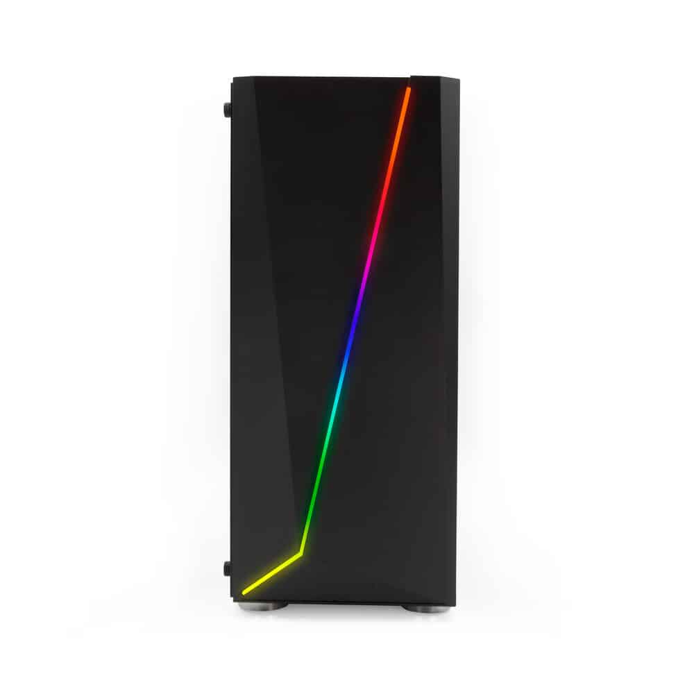 (reparado)gabinete  Yeyian Yga-68809 Armageddon 2200 3vent Rgb,neg