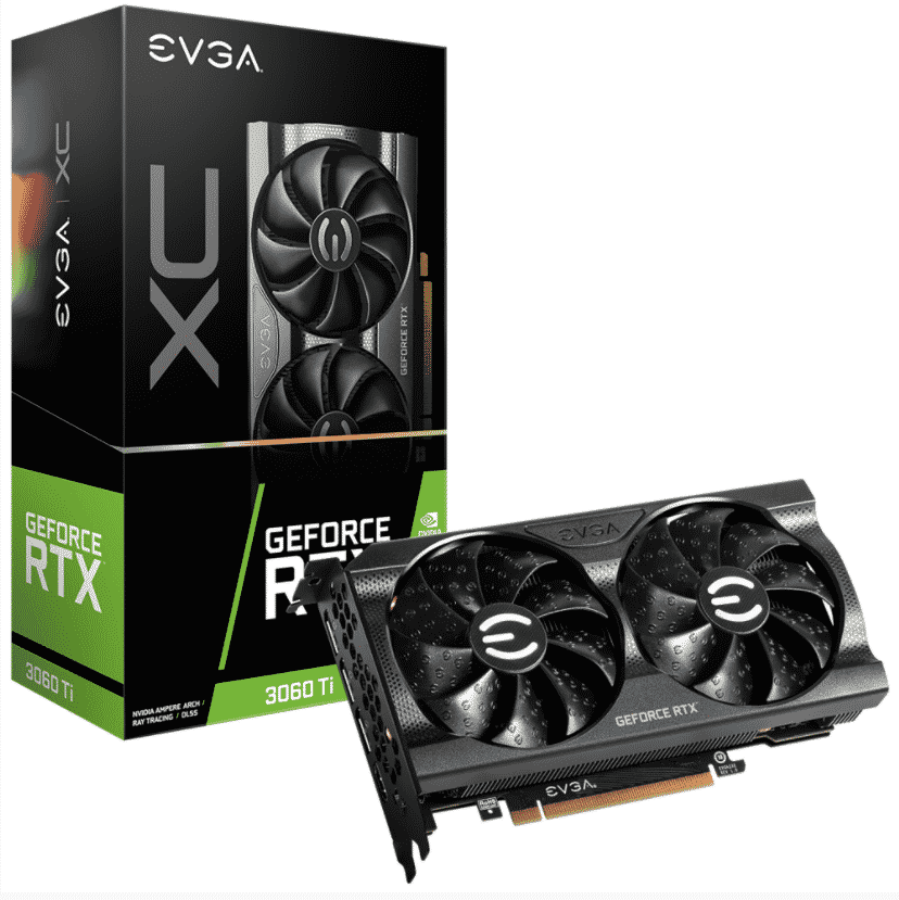 Tarjeta   De Video EVGA Geforce RTX 3060 Ti Xc Gaming 8gb GDDR6 Lhr 08g-p5-3663-kl