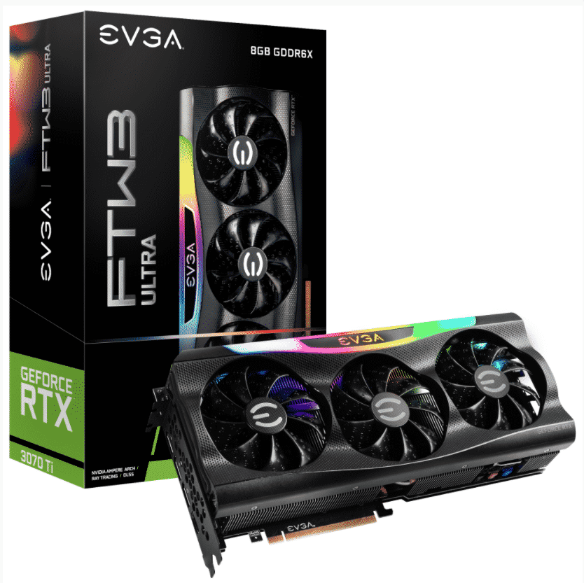 Tarjeta   De Video EVGA Nvidia Geforce RTX 3070 Ti Ftw3 Ultra Gaming, 8gb 256-bit Gddr6x