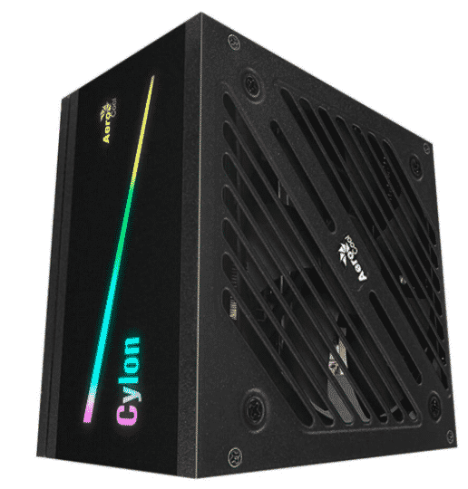 FUENTE DE PODER AEROCOOL 700W CYLON RGB 80 PLUS BRONCE(INCLUYE FACEMASK AEROCOOL GRATUITO)