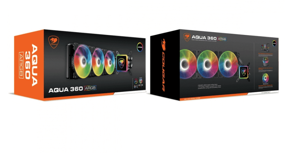 Watercooling  Enfriamiento Liquido Cougar Aqua 360 Argb  3x Fans De 120mm 2000 RPM Max(incluye Bracket Intel 1700)