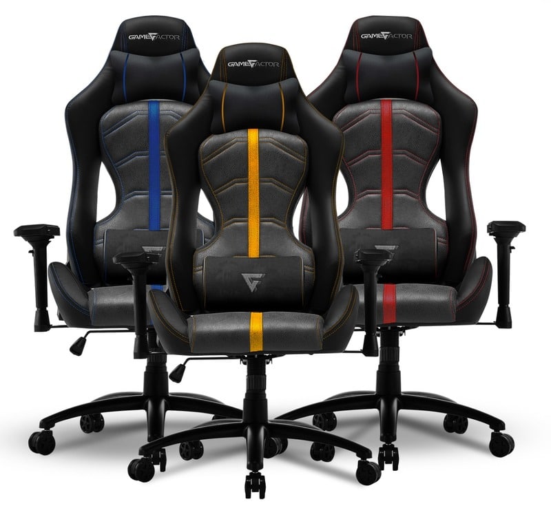 Silla Game Factor Leath-aire Reclinable 4d, Metal Negra/rojo Cgc650 Rd