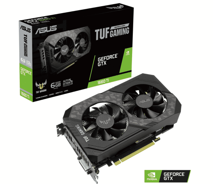Tarjeta   De Video ASUS TUF Gaming Nvidia Geforce GTX 1660 Ti Evo Oc, 6gb 192-bit GDDR6