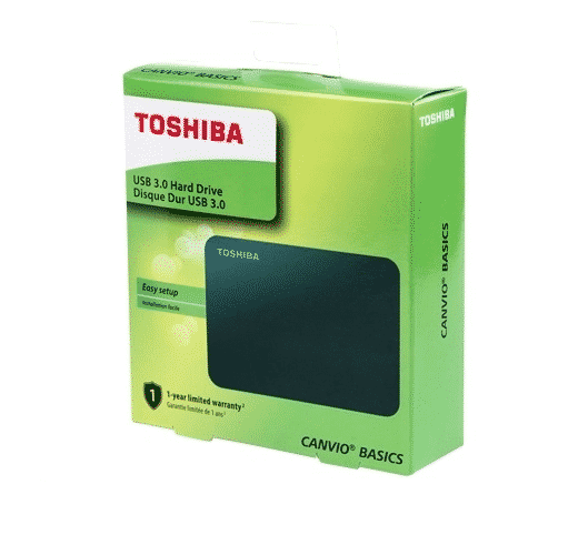 DISCO DURO EXTERNO USB 3.0 TOSHIBA 1TB HDTB410XK3AA BASICS  NEGRO