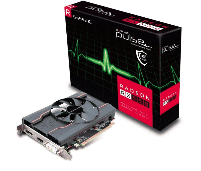 Tarjeta    De Video Sapphire AMD Radeon Rx 550 Pulse 4gb 128-bit GDDR5 PCI Ex