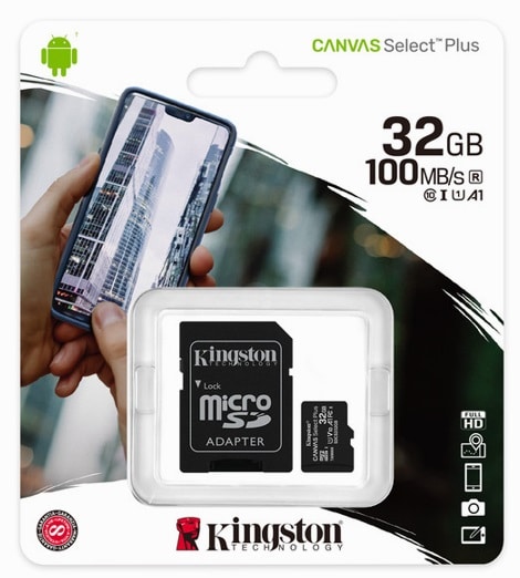Micro                                                                                                                                                                                                   Sd Kingston Technology Memkgt9785 - 32 Gb, Negro