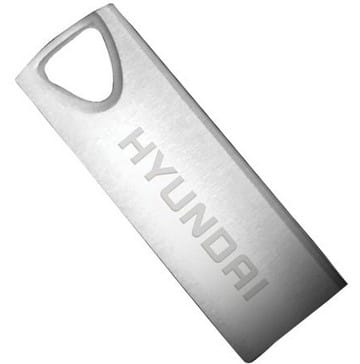 Memoria                                                                                                                                                                                                    Usb Hyundai U2bk/16gas - Plata, 16 Gb, Usb 2.0, 10 Mb/s, 3 Mb/s