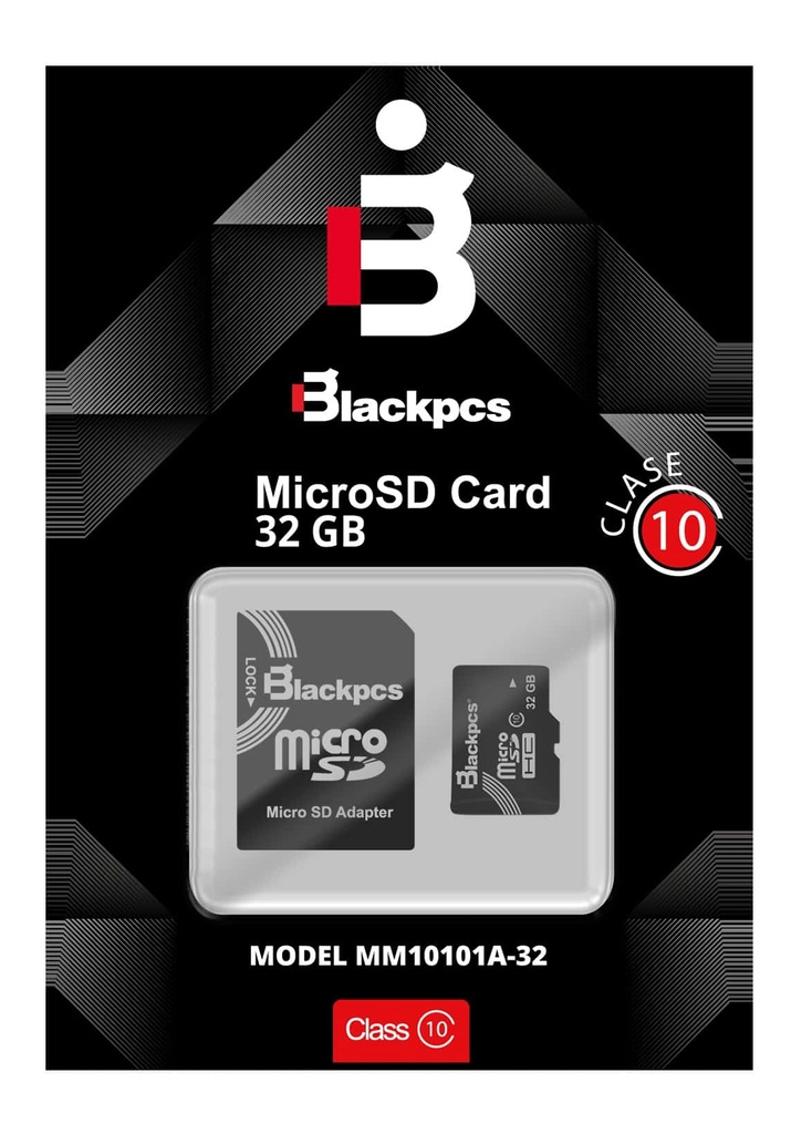 Memoria                                                                                                                                                                                                      Microsd Blackpcs De 32gb Clase10 Con Disipador -