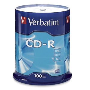 Disco                                                                                                                                                                                Cd-r Verbatim - Cd-r, 700 Mb, 100, 52x, 80 Min