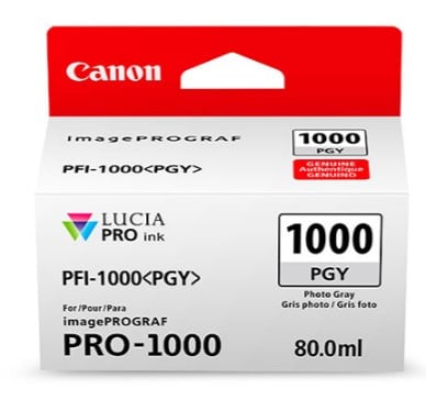 Tanque                                                                                                                                                                                                                                                                          Canon Pfi-1000 Pgy - Gris