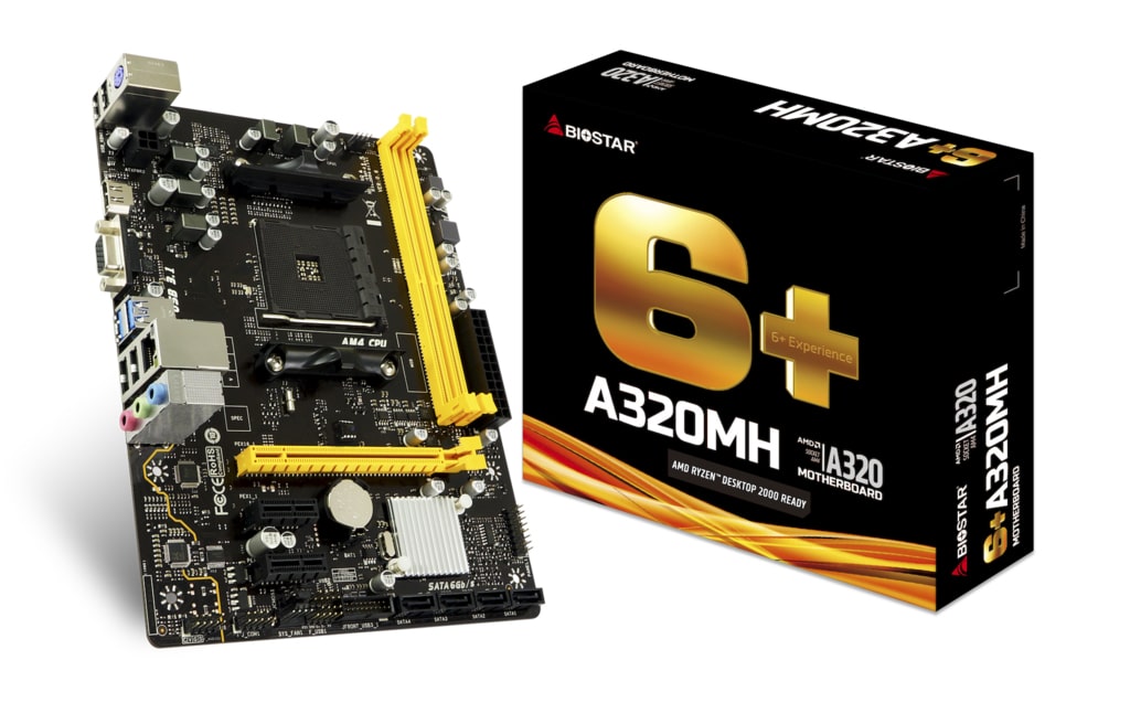 Motherboard                                                                                                                                                                                                                                                                      Biostar A320mh Soporte De Cpu Compatible Con Amd Am4 -
