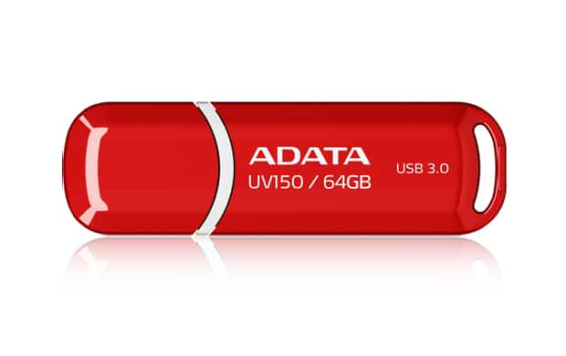 Memoria                                                                                                                                                                                                               Usb Adata Uv150 - Rojo, 64 Gb, Usb 3.2 (retrocompatible Con 3.0 Y 2.0), 100 Mb/s