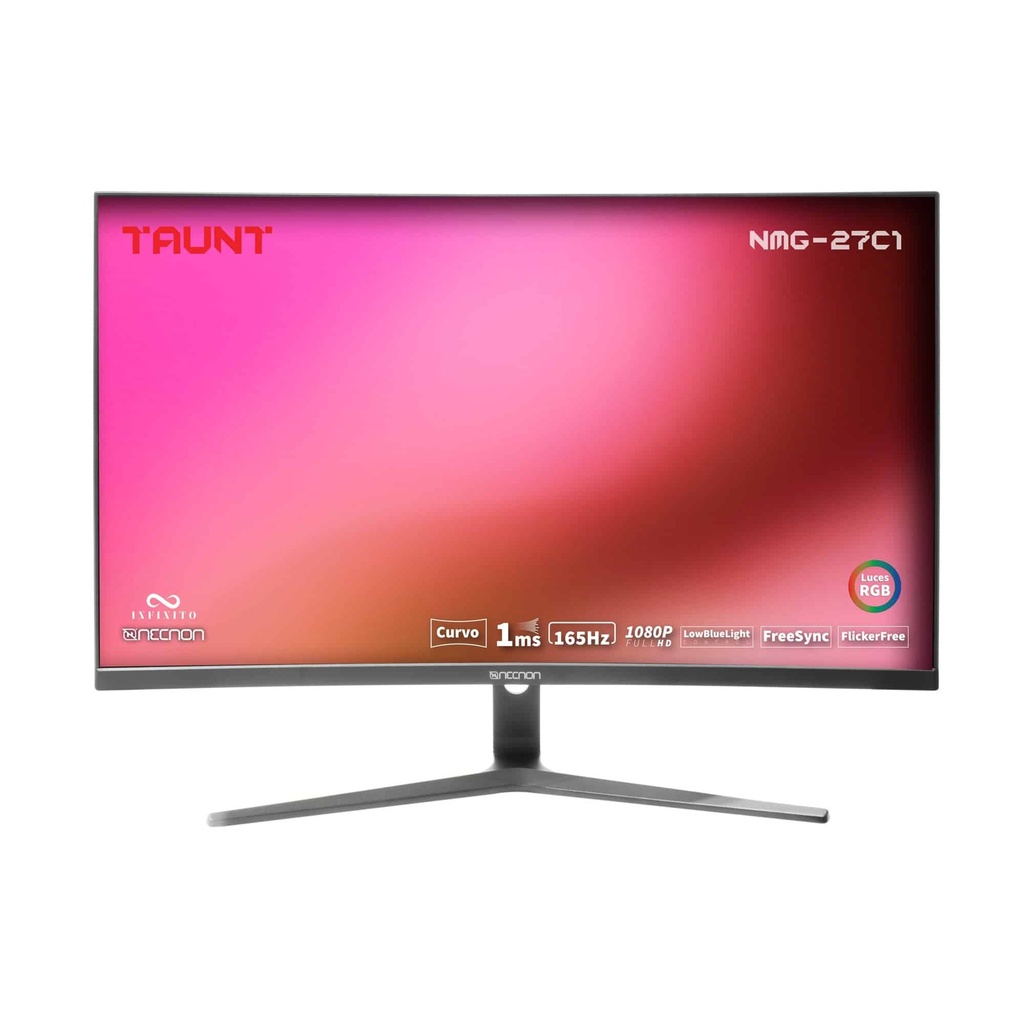 Monitor                                                                                                                                                                                       Gaming Led Curvo 27 Nmg-27c1 Va 165hz 1ms Low Bluelight Flickerfree Freesync Rgb Vesa 16:9 Fhd 1920*1080 Hdmi Dp Negro -