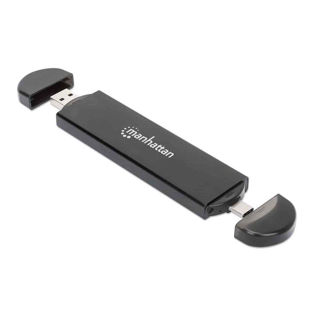 130639                                                                                                                                                                                                                                                                                                                                                                                                                                              Gabinete Usb A Sdd M.2 Nvme Y Sata - Conector Usb-c Y Usb-a Integrado Para Una Conexión De Host Versátil.
