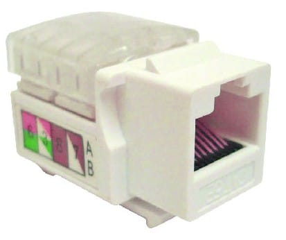 Jack                                                                                                                                                                                                                                                                                                                                                                                                                                    Categoría 6 Keystone Color Blanco (230300) - Brobotix