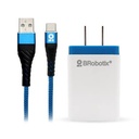 Cargador                                                                                                                                                                                                                                                                                                                                                                                                                                  Brobotix Usb C/cable Tipo C Carga RÁpida 963332 - Blanco - Azul, Pared, 5 V, 1 Puerto Usb V3.0
